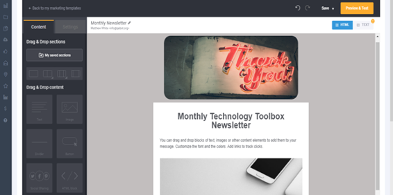 Create beautiful email marketing templates