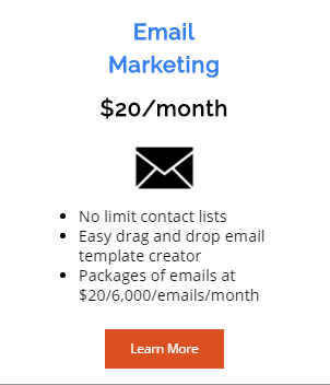 email marketing with drag and drop template builder