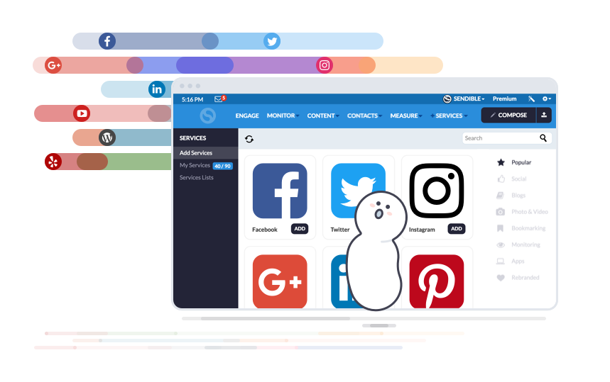 A Social Media Dashboard to Manage all of your social media profiles
